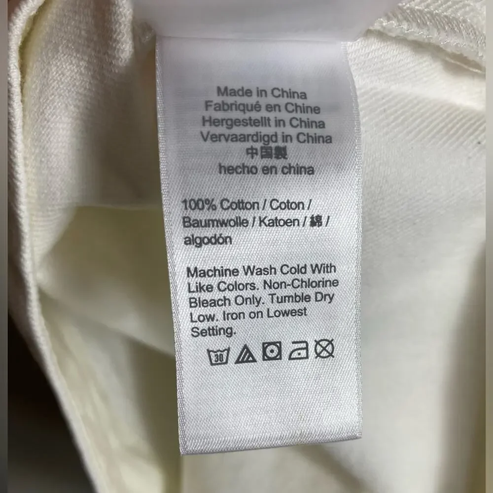 NWT J. CREW DRESS 20 WHITE DENIM COASTAL RESORT VACATION MINIMALIST CASUAL